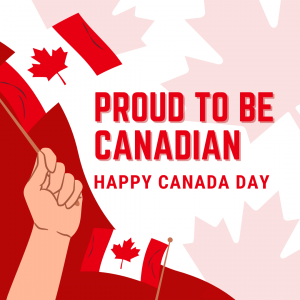 Proud to be Canadian Canada Day Instagram Post